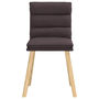 Voir la diapositive 4 : VIDAXL Chaises a manger lot de 2 marron fonce tissu