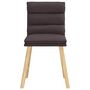 Voir la diapositive 4 : VIDAXL Chaises a manger lot de 2 marron fonce tissu