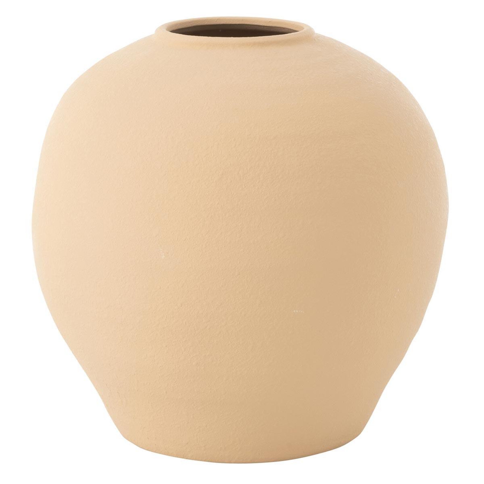 J-LINE Vase déco en argile  cassia  38cm beige