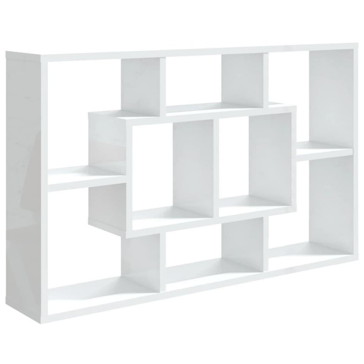 VIDAXL Etagere murale Blanc brillant 85x16x52,5 cm Bois d'ingenierie