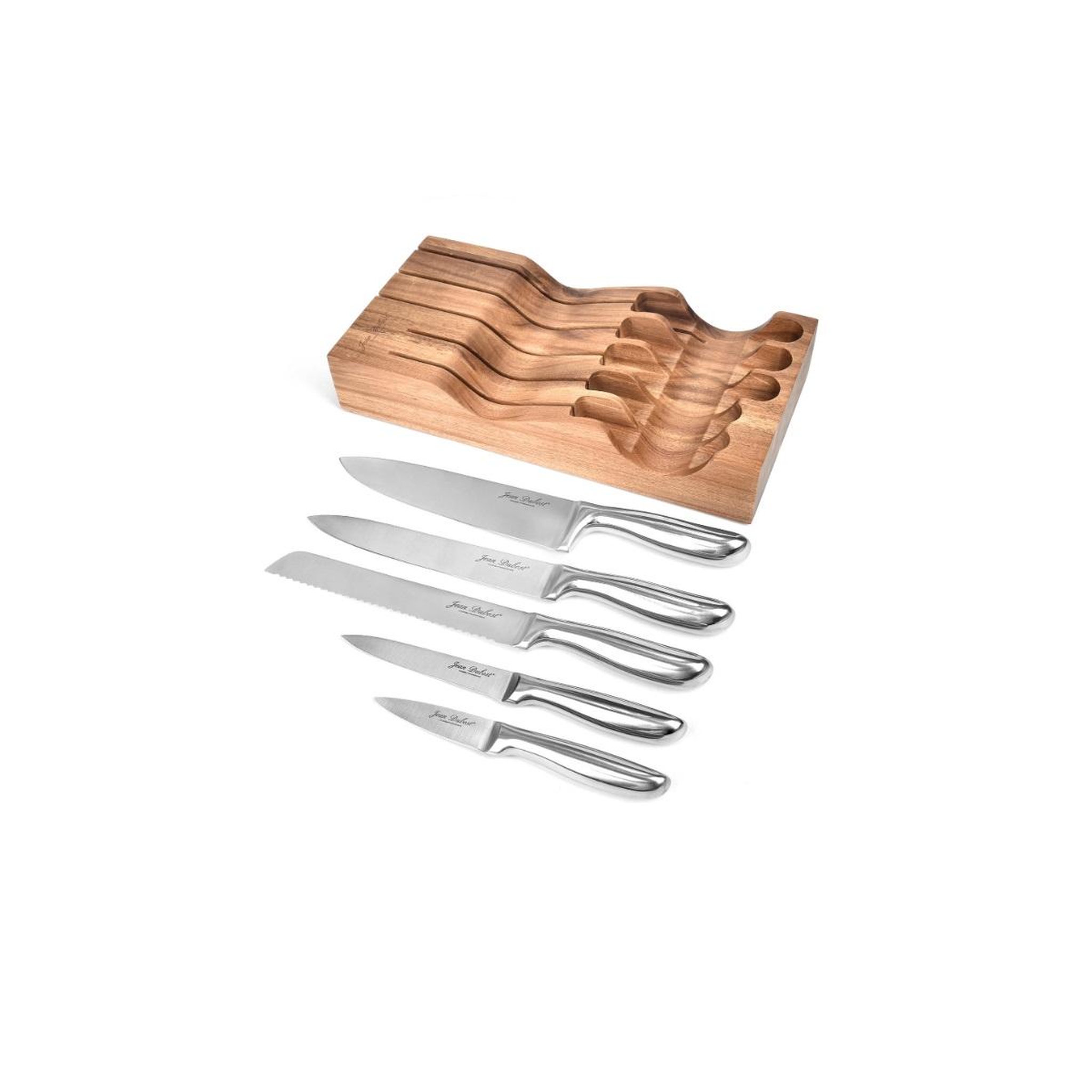 Voir la diapositive 3 : Jean dubost Bloc de 5 couteaux inox - BS288520X00232