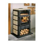 Godin Poêle à bois fonte 12kw noir - 350104000338