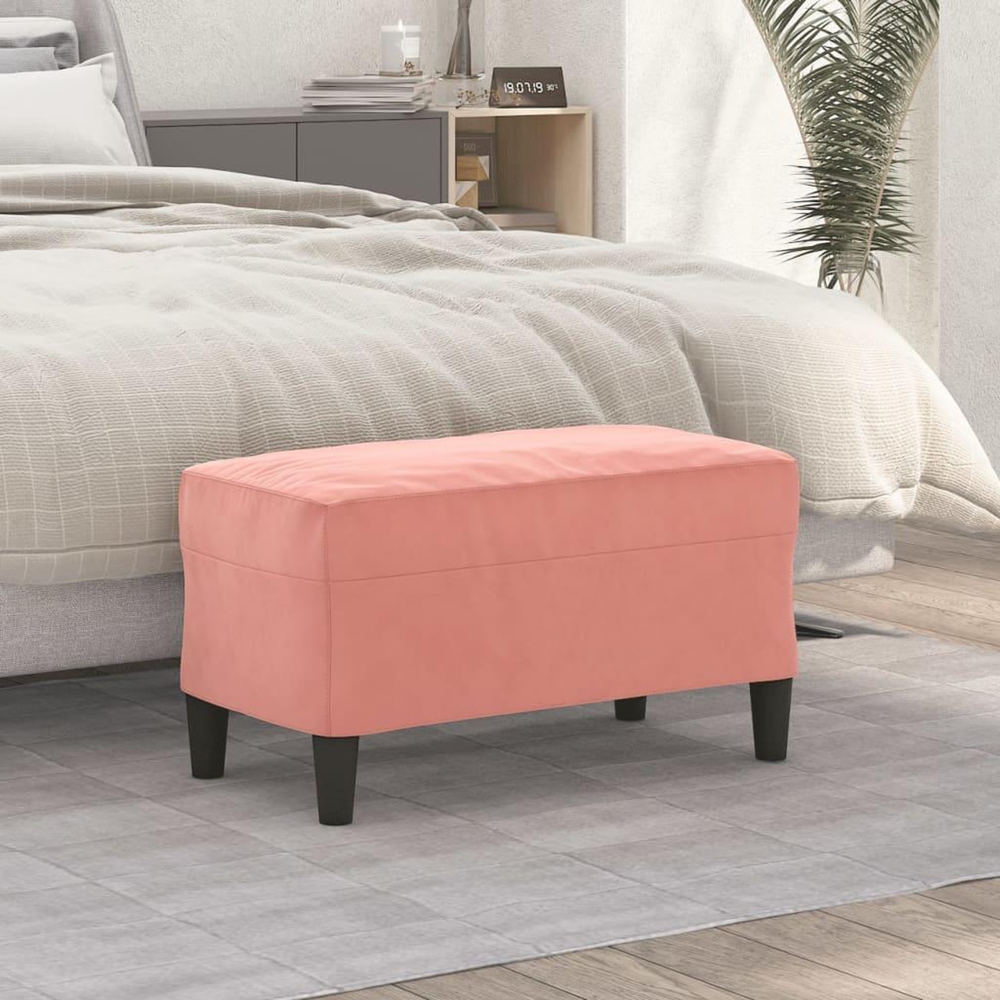 Voir la diapositive 1 : VIDAXL Banc Rose 70x35x41 cm Velours