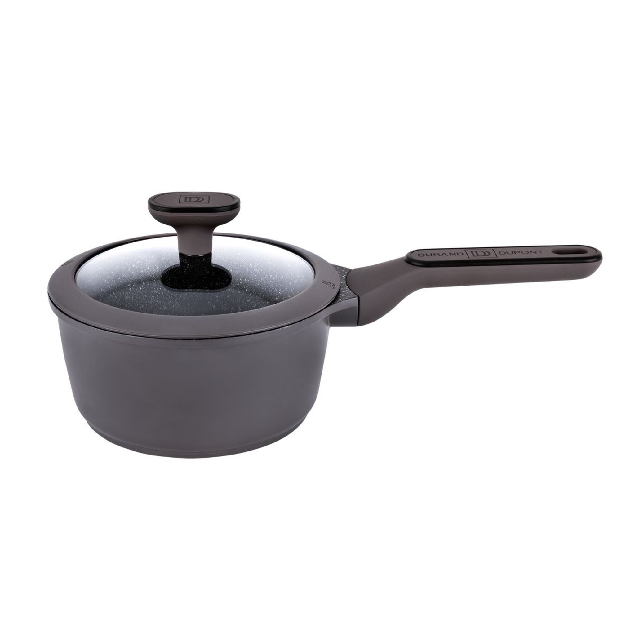 Voir la diapositive 2 : Fortus Casserole 18cm grise en fonte d'aluminium avec couvercle