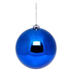 ATMOSPHERA Boule de Noël Brillante  Maxi  15cm Bleu Nuit