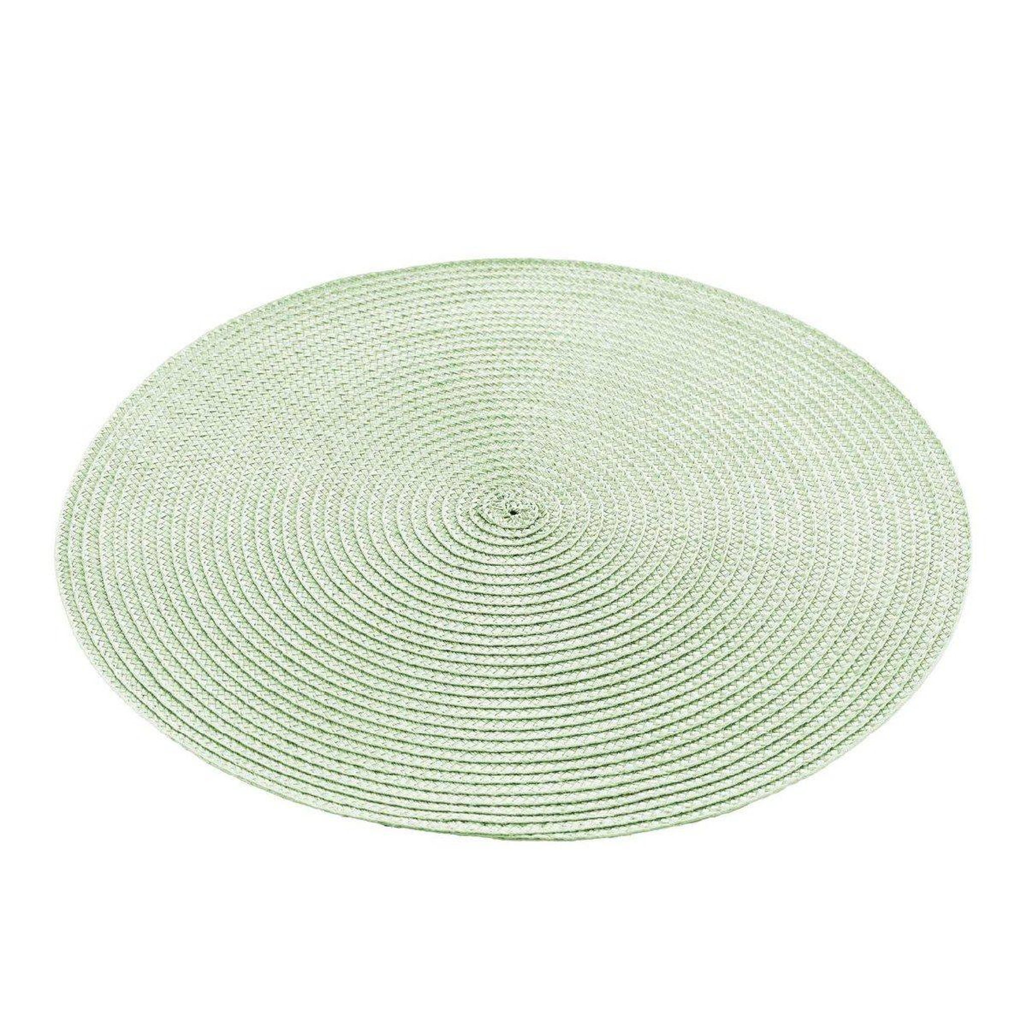 Douceur d'Intérieur Set de table uni  zebulon  35cm vert opale