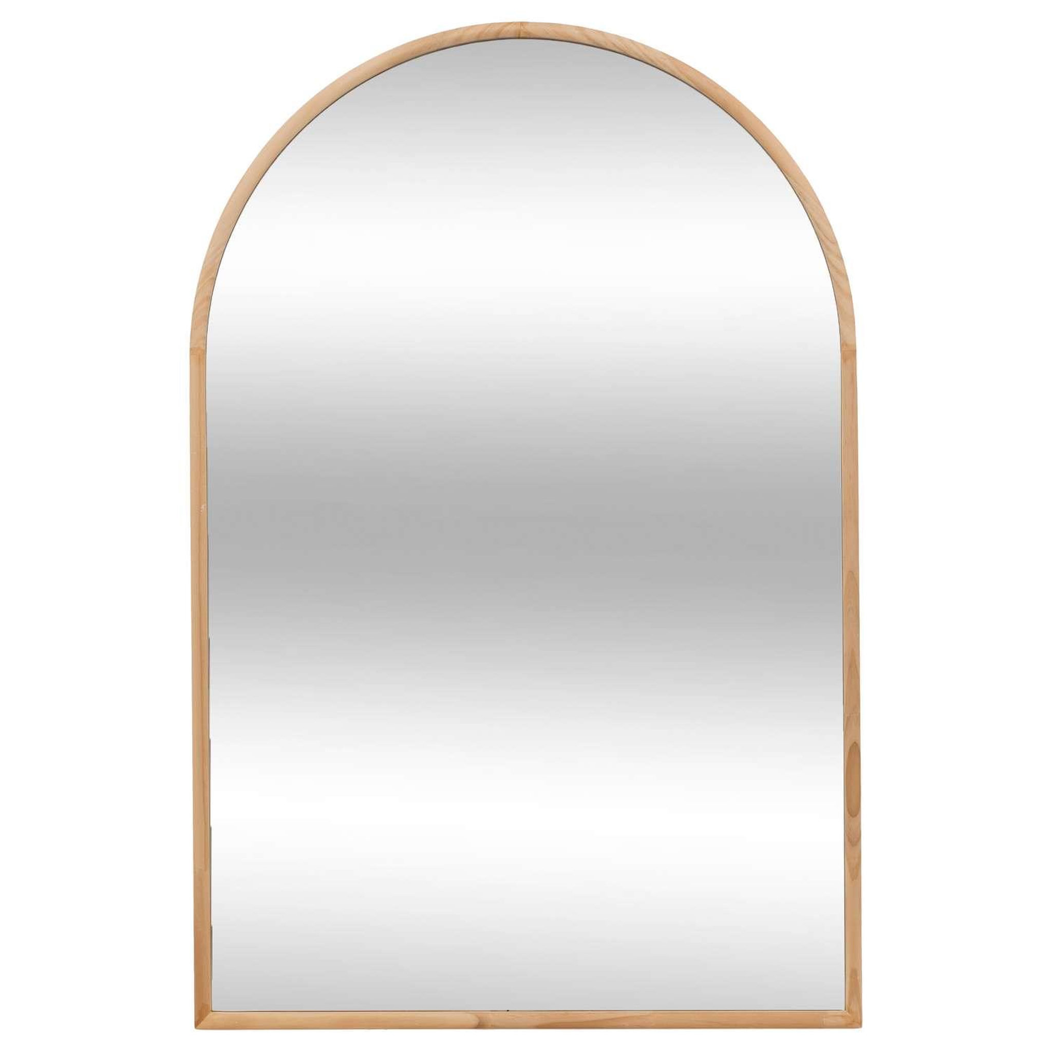 ATMOSPHERA Miroir arche en bois - 60 x 90 cm - Beige