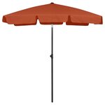 VIDAXL Parasol de plage terre cuite 180x120 cm