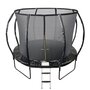 Voir la diapositive 1 : JUMP4FUN Trampoline 10Ft ø 305cm noire avec Echelle, Protection et Filet de sécurité