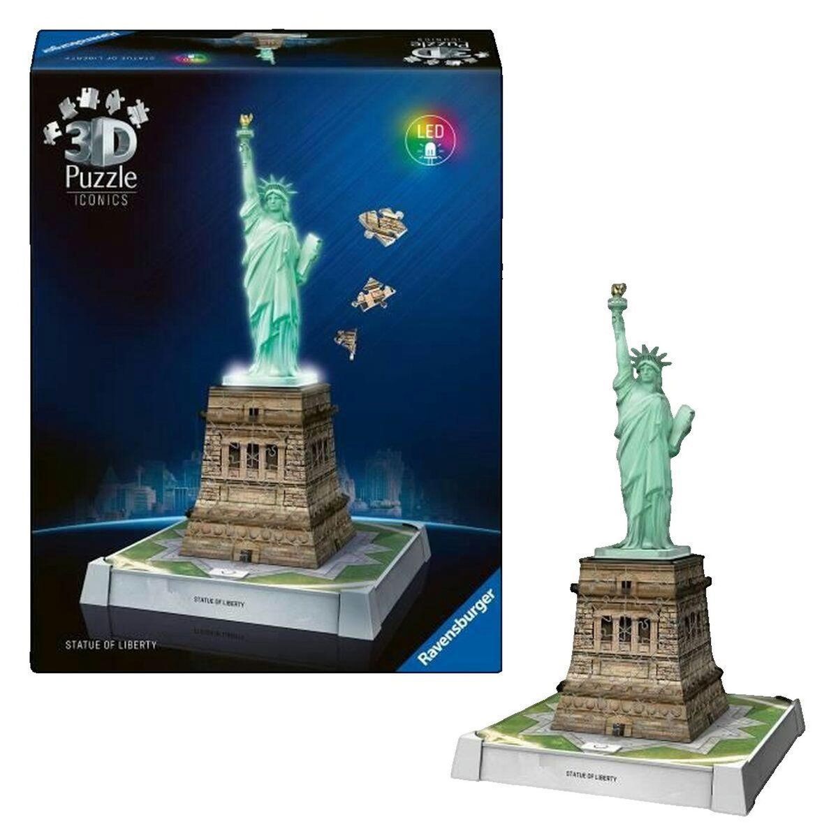 RAVENSBURGER Puzzle 3D Ravensburger Iconics Statue de la Liberté