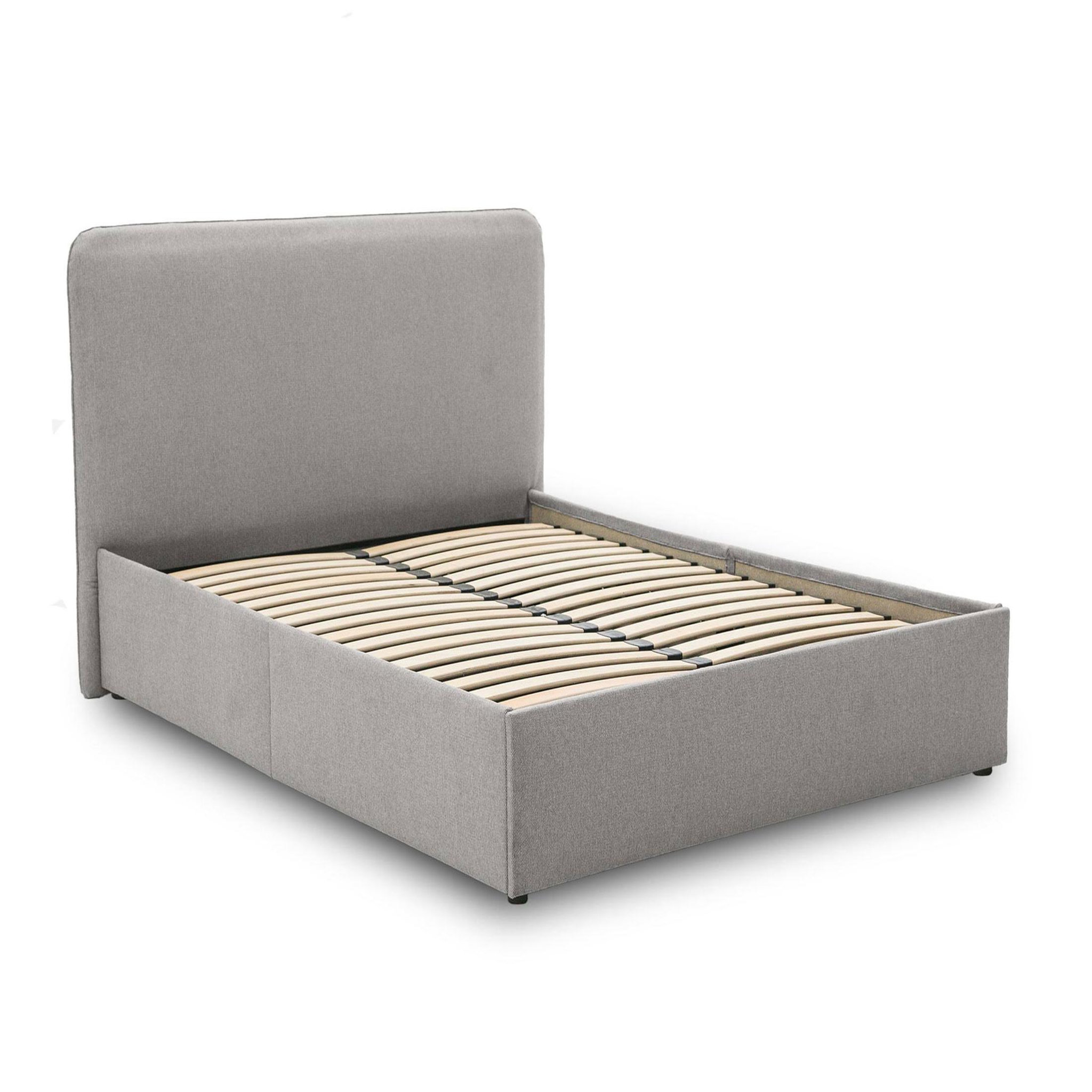 Voir la diapositive 5 : BEST MOBILIER Goyave - lit coffre - 140x190 - en tissu - sommier inclus