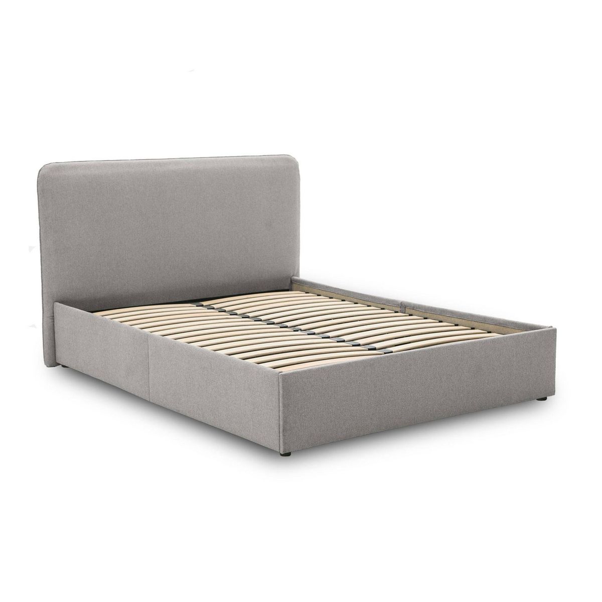 BEST MOBILIER Goyave - lit coffre - 140x190 - en tissu - sommier inclus