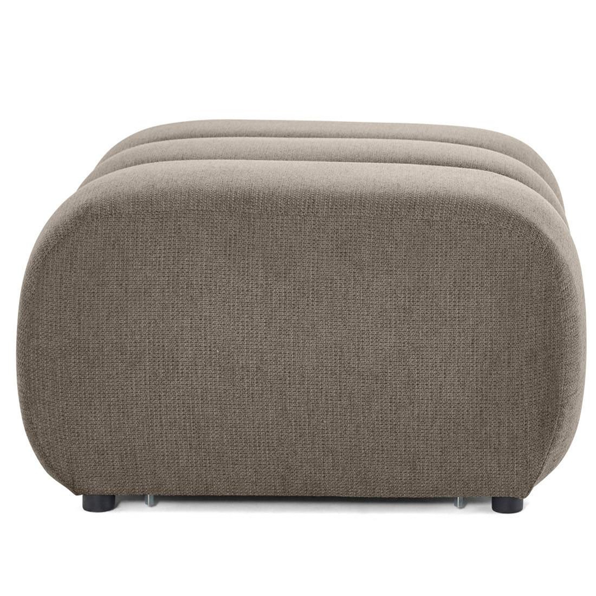 Voir la diapositive 4 : BEST MOBILIER Debbie - pouf en tissu texturé