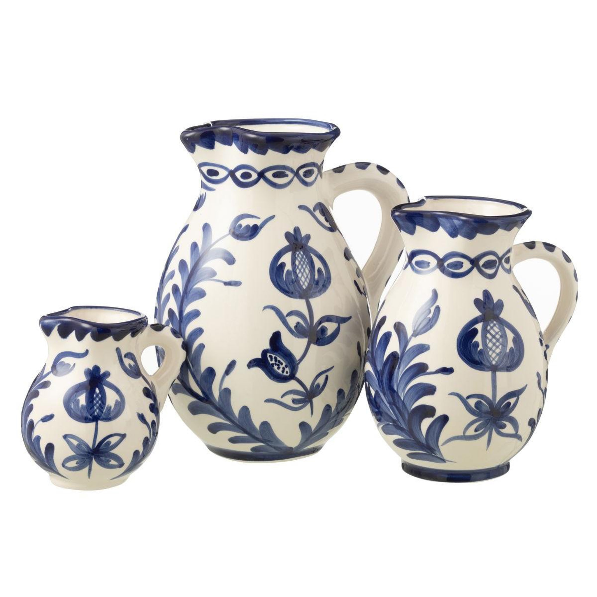 Voir la diapositive 2 : J-LINE Pichet en céramique  granada  1,6l bleu cobalt
