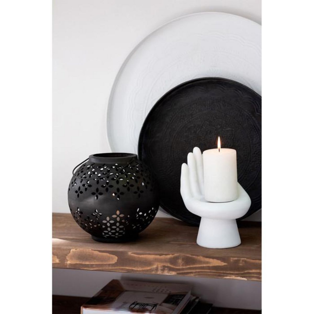 Paris Prix Lanterne Ronde Métal  Sévilla  30cm Noir Mat