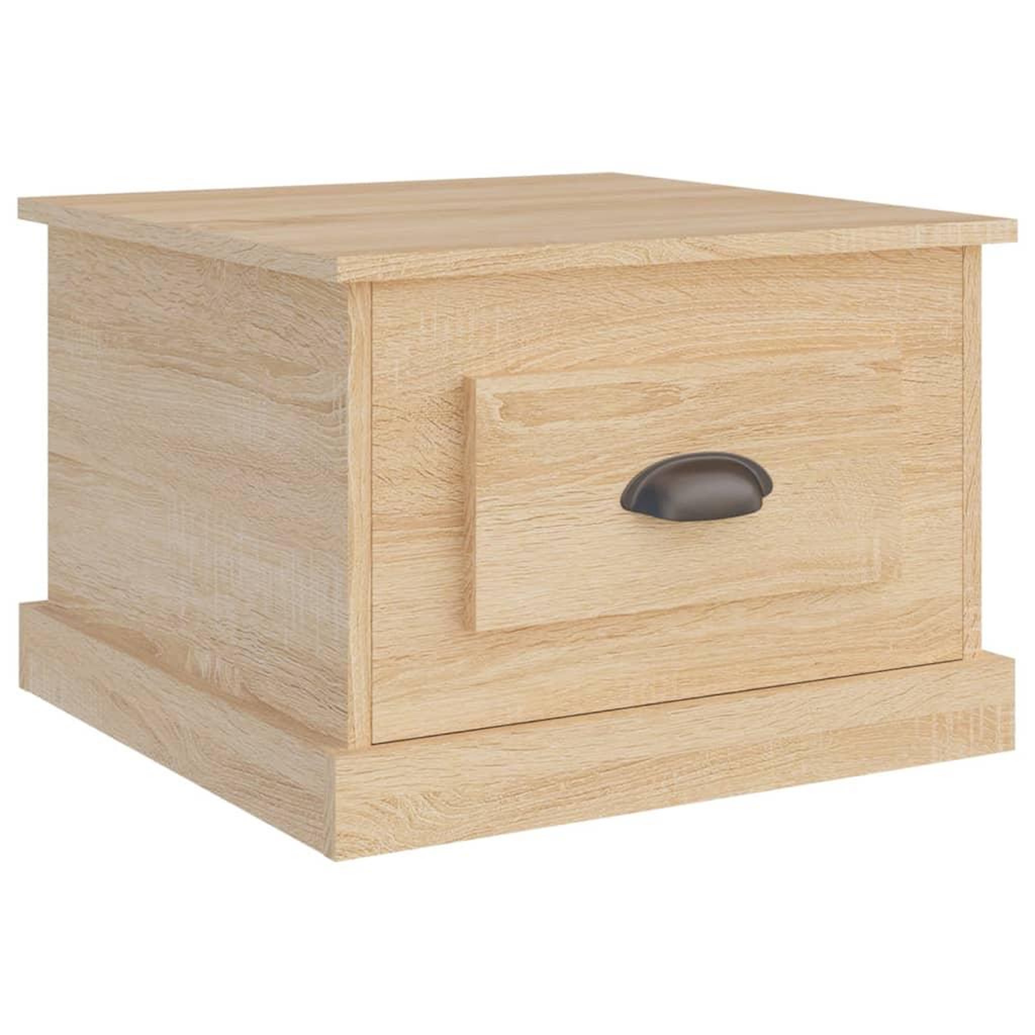 Voir la diapositive 2 : VIDAXL Table basse Chene sonoma 50x50x35 cm Bois d'ingenierie