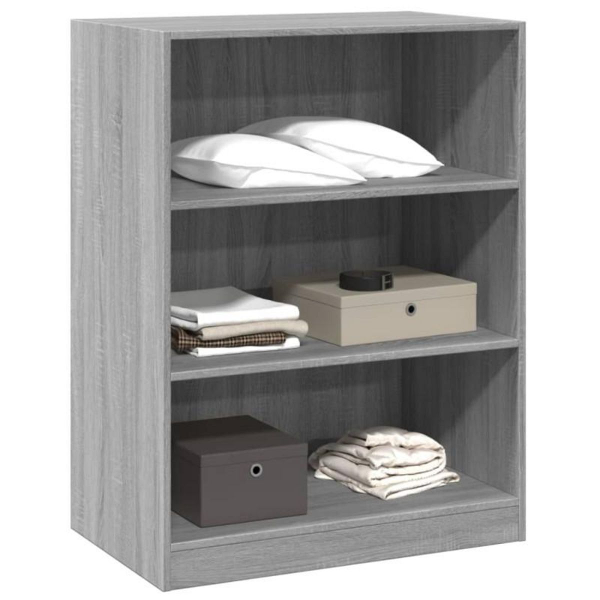 VIDAXL Garde robe sonoma gris 77x48x102 cm bois d ingénierie