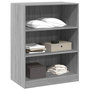 Voir la diapositive 4 : VIDAXL Garde robe sonoma gris 77x48x102 cm bois d ingénierie