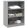 Voir la diapositive 4 : VIDAXL Garde robe sonoma gris 77x48x102 cm bois d ingénierie