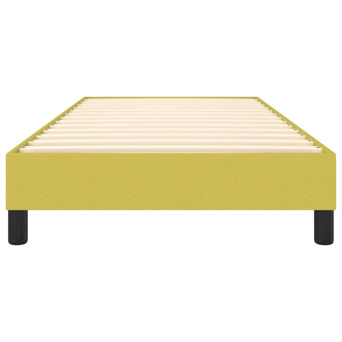 VIDAXL Cadre de lit sans matelas vert 90x200 cm tissu