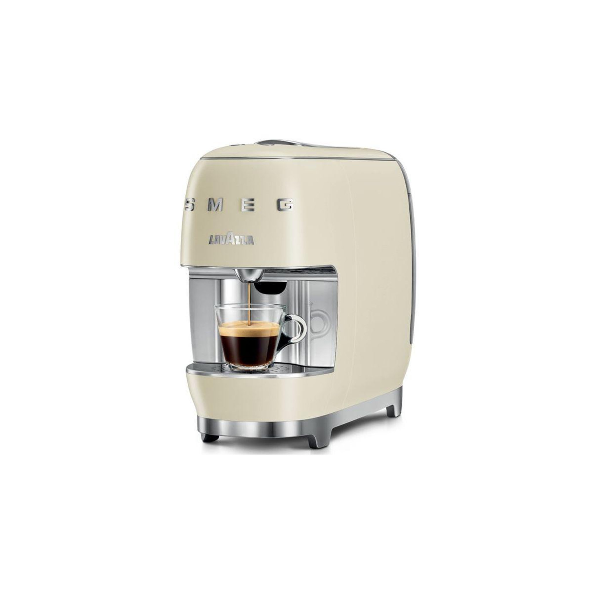 Voir la diapositive 2 : LAVAZZA Cafetière à dosette smeg crème