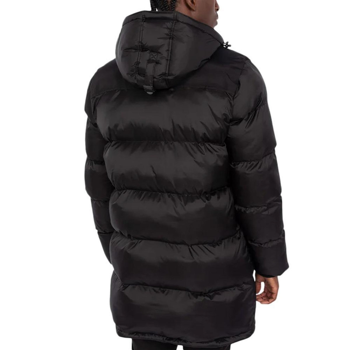 Schott Doudoune longue noire à capuche  Homme Schott MICKS