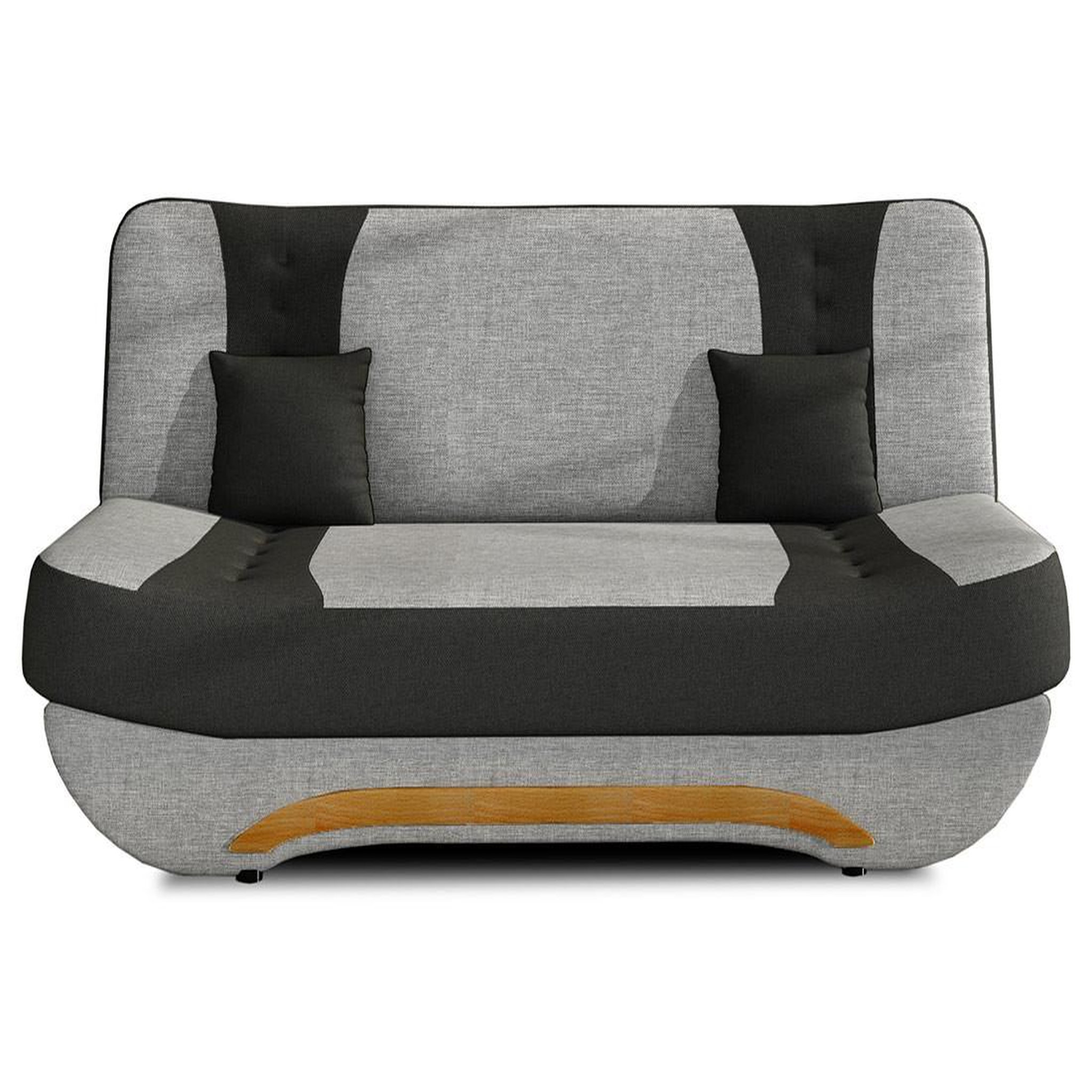 Voir la diapositive 3 : BEST MOBILIER Nelson - canapé convertible clic-clac 3 places en tissu