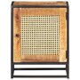 Voir la diapositive 3 : VIDAXL Table de chevet 40x30x50 cm Bois de manguier et canne naturelle