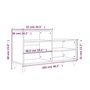 Voir la diapositive 6 : VIDAXL Armoire a chaussures Gris beton 102x36x60 cm Bois d'ingenierie