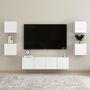 Voir la diapositive 3 : VIDAXL Tables de chevet 2 pcs Blanc 30,5x30x30 cm Bois d'ingenierie