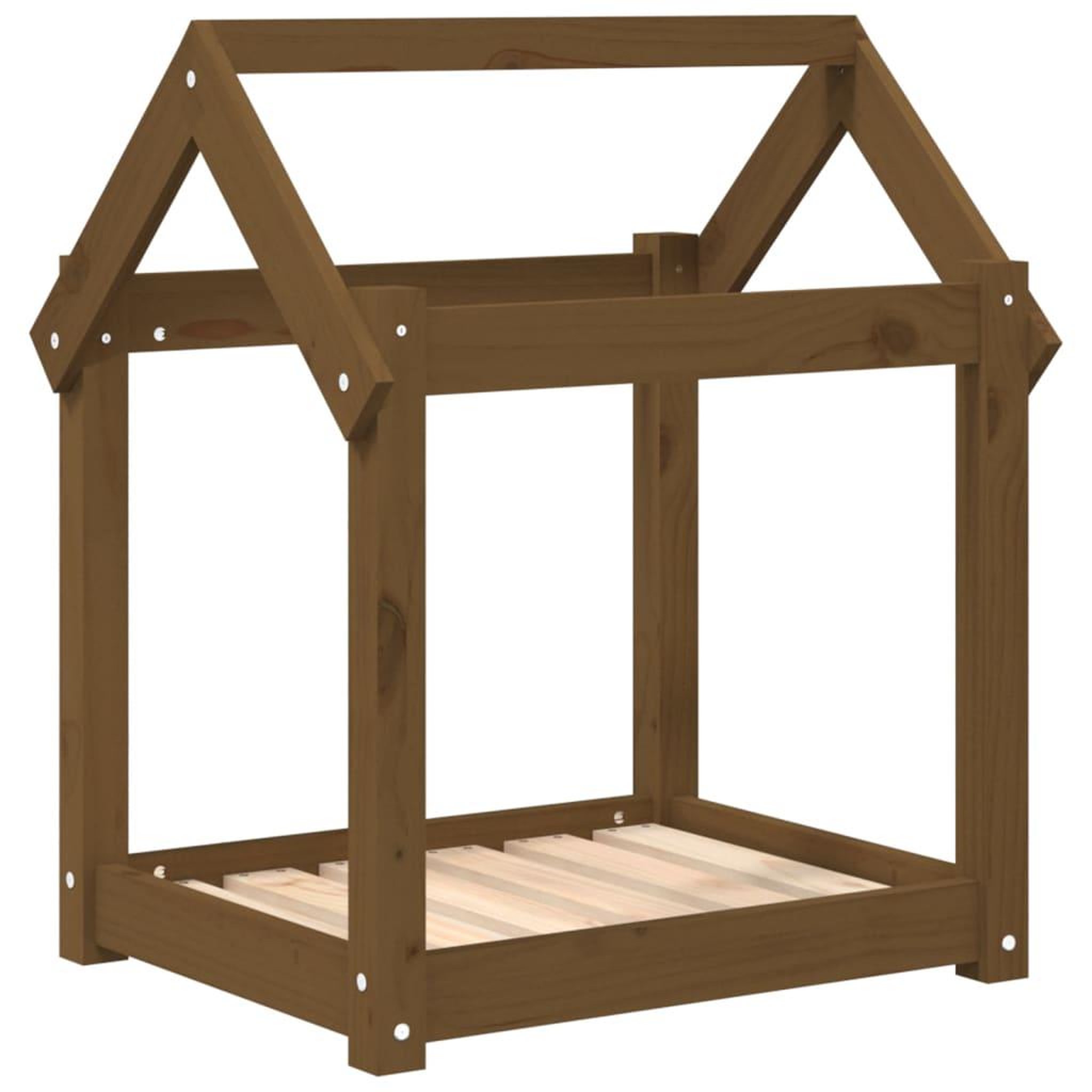 Voir la diapositive 2 : VIDAXL Lit pour chien Marron miel 61x50x70 cm Bois de pin solide