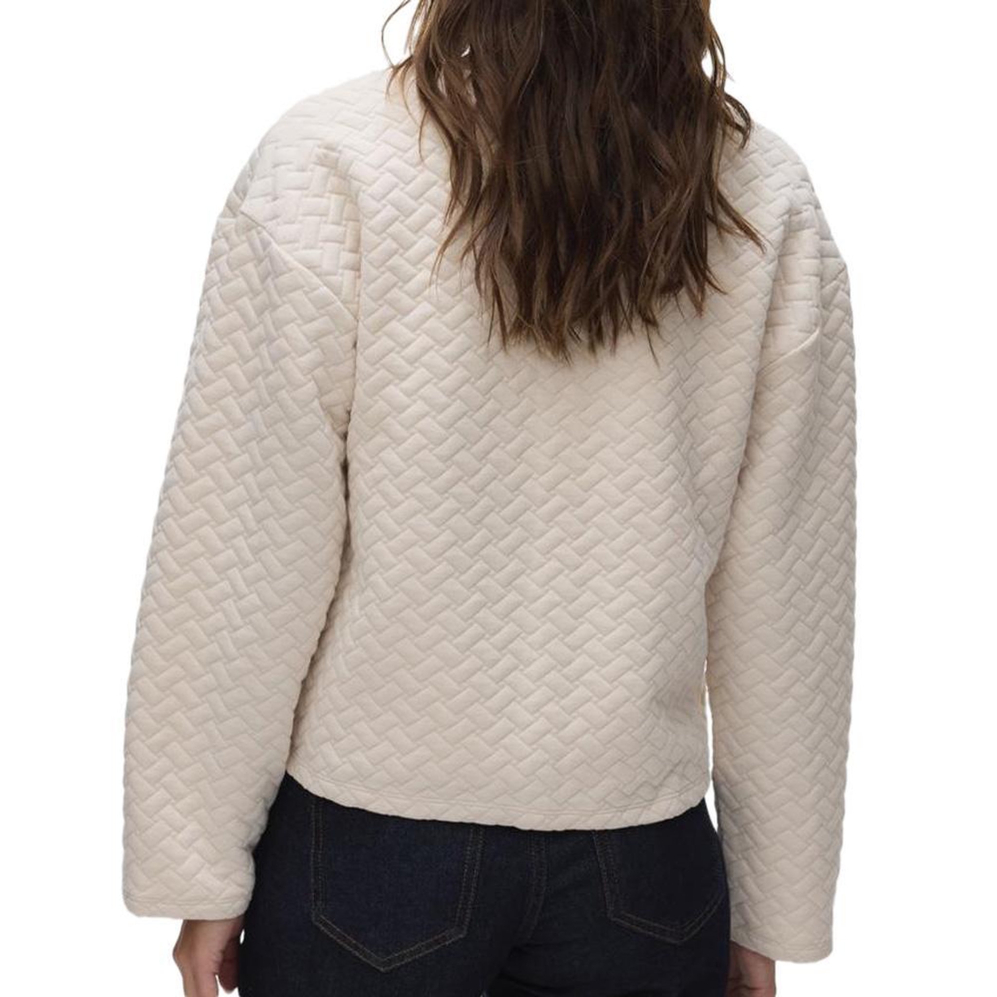 Voir la diapositive 2 : Vero Moda Gilet Ecru Femme Vero Moda Vinnie