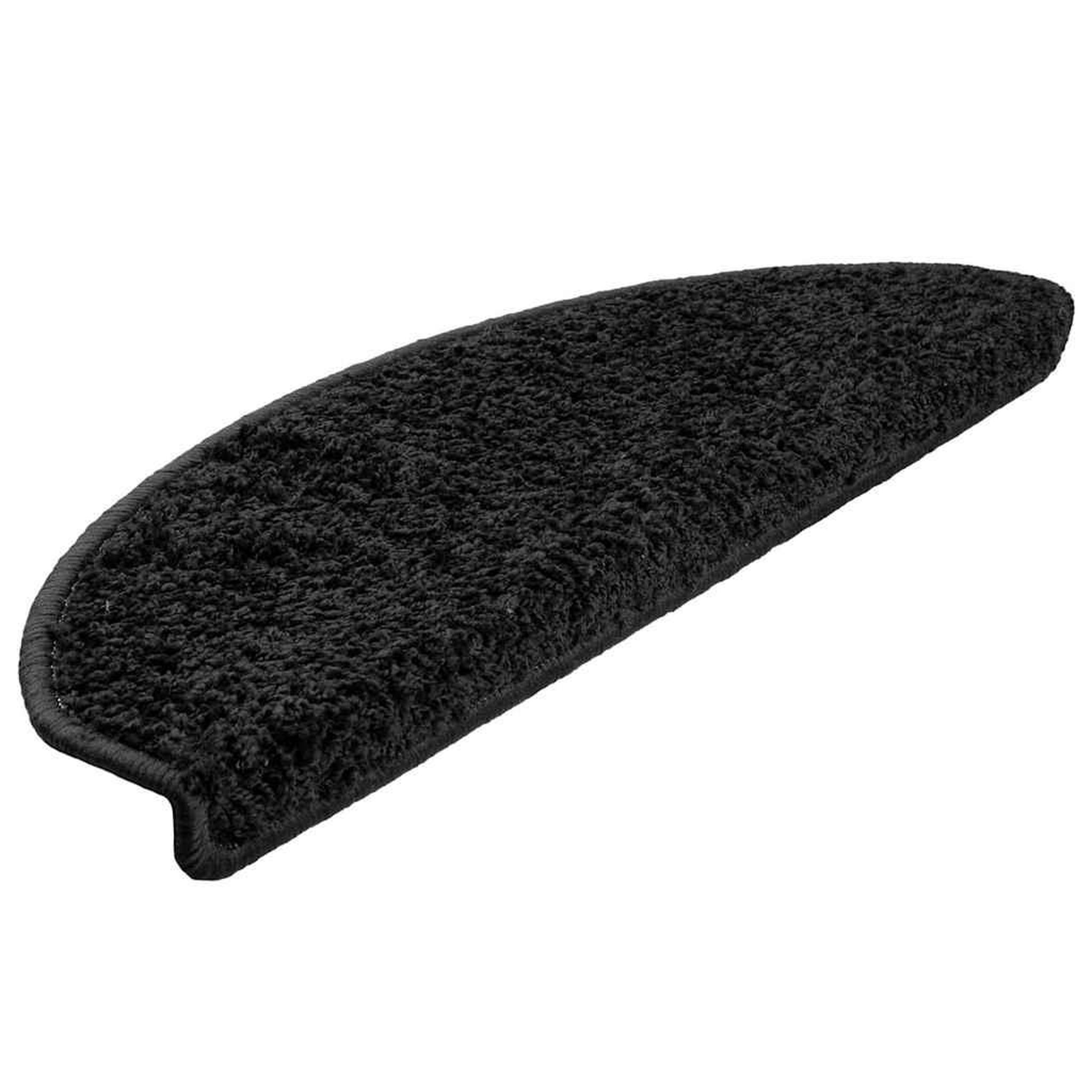 Voir la diapositive 2 : VIDAXL Tapis d'escalier 20 pcs noir 65x21x4 cm
