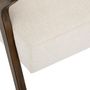 Voir la diapositive 2 : ATMOSPHERA Fauteuil Design  Orac  81cm Ivoire & Marron