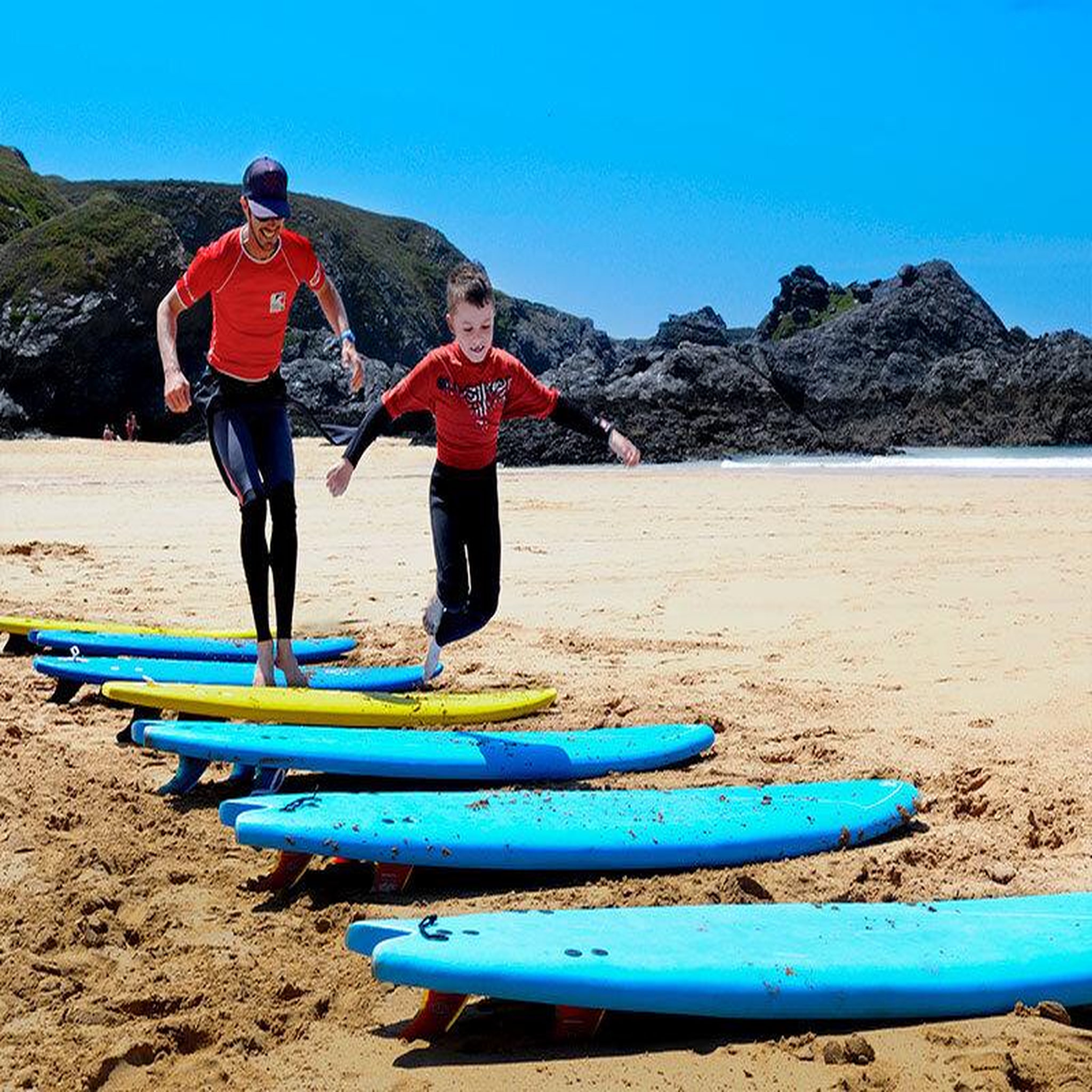 Voir la diapositive 2 : Smartbox 3 sessions de surf d'1h30 à belle-île-en-mer - coffret cadeau sport & aventure