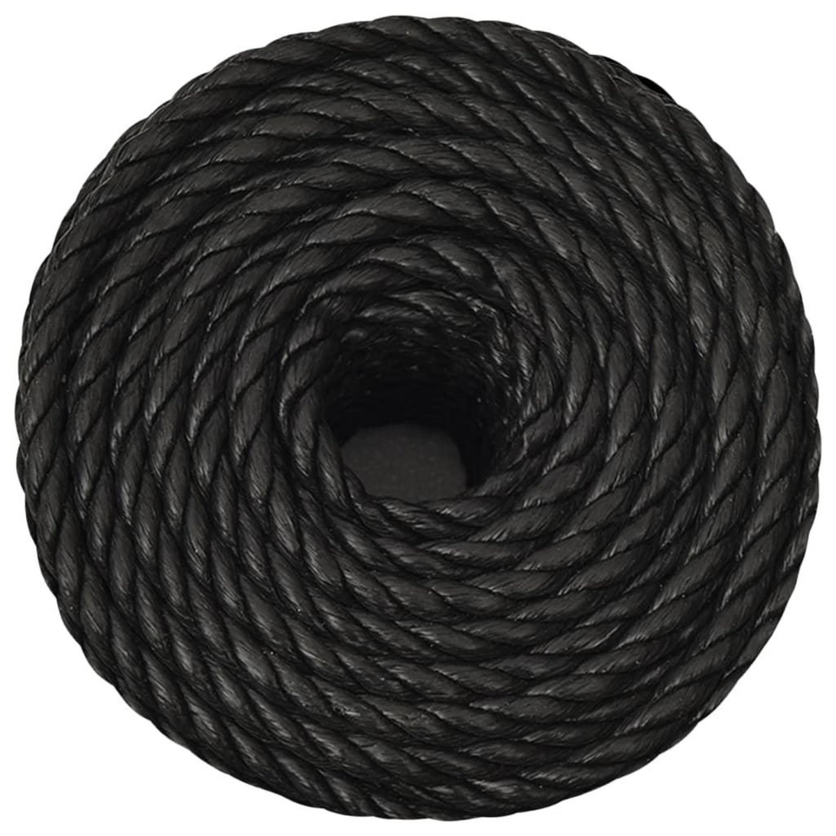 VIDAXL Corde de travail Noir 12 mm 25 m polypropylene