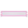 Voir la diapositive 3 : VIDAXL Barriere de securite de lit d'enfant Rose 180x42 cm Polyester