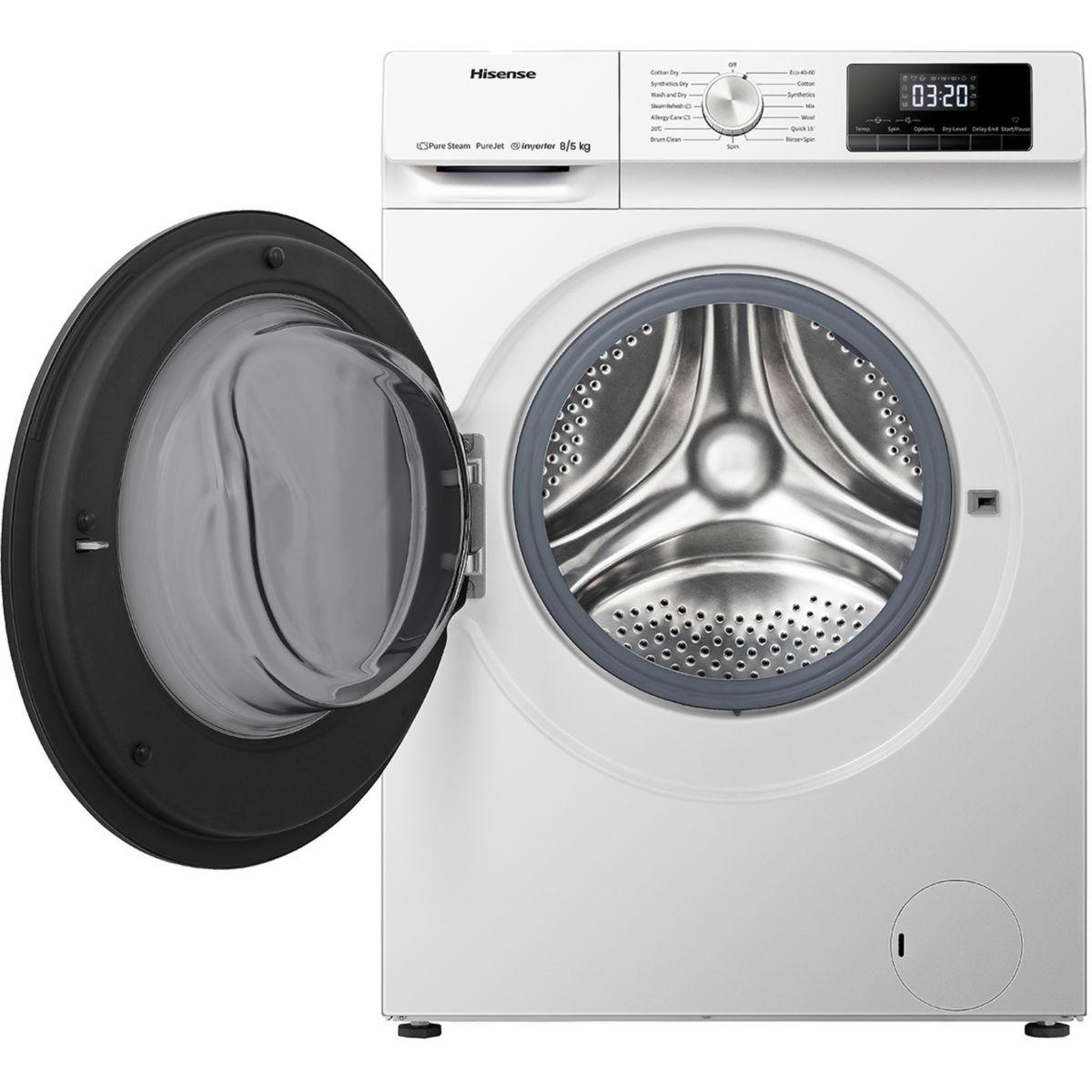 Voir la diapositive 2 : Hisense Lave linge séchant hublot WDQA8014EVJM