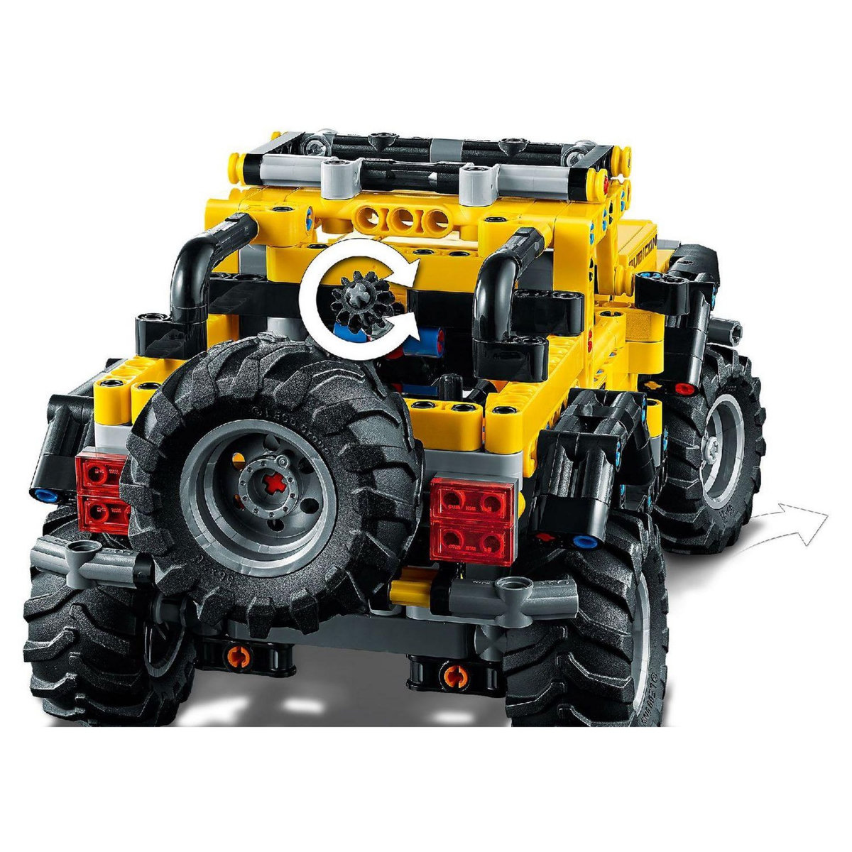 LEGO Technic 42122 Jeep Wrangler Rubicon Modèle de collection de 4x4, SUV tout-terrain