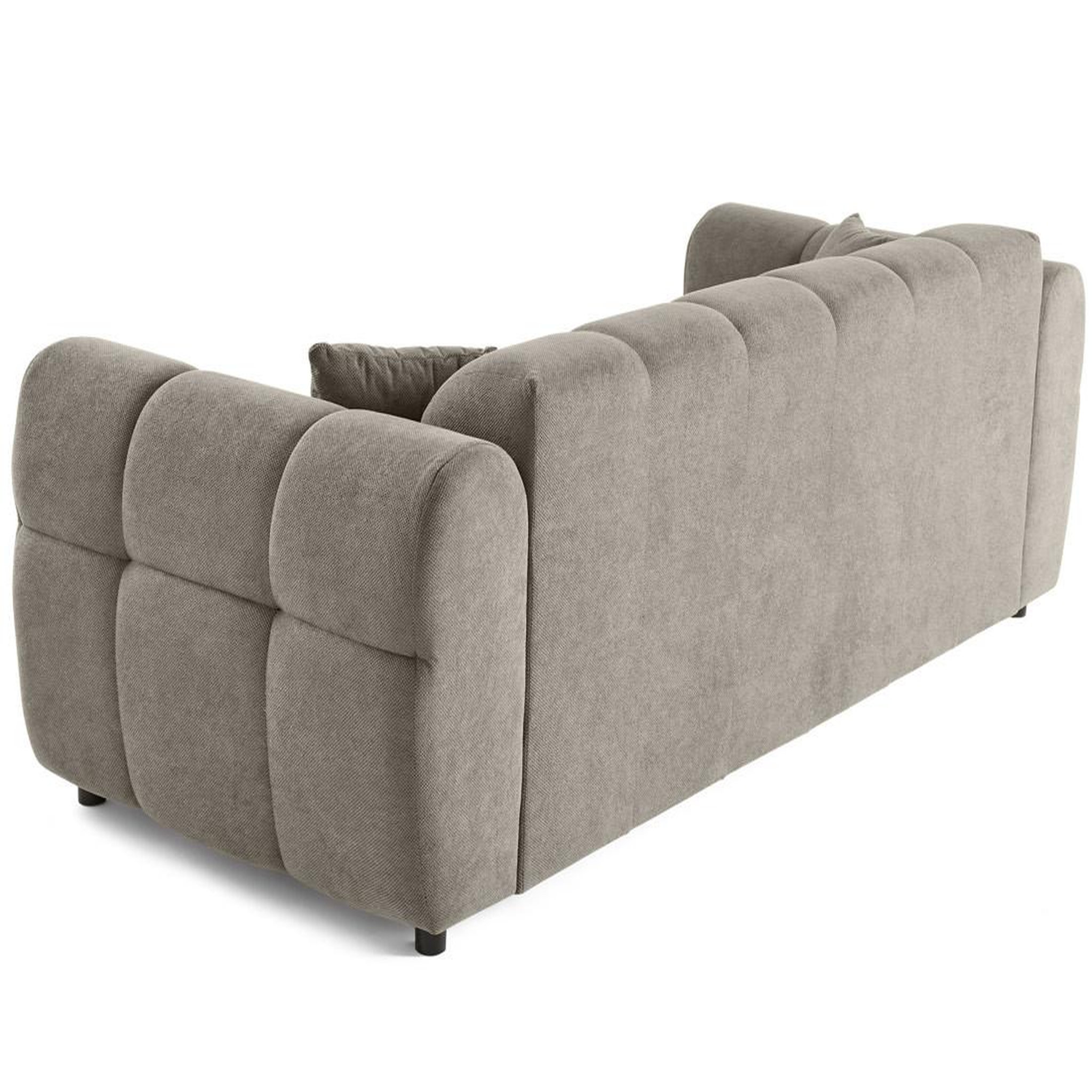 Voir la diapositive 6 : BEST MOBILIER Ray - canapé droit 3 places en tissu texturé