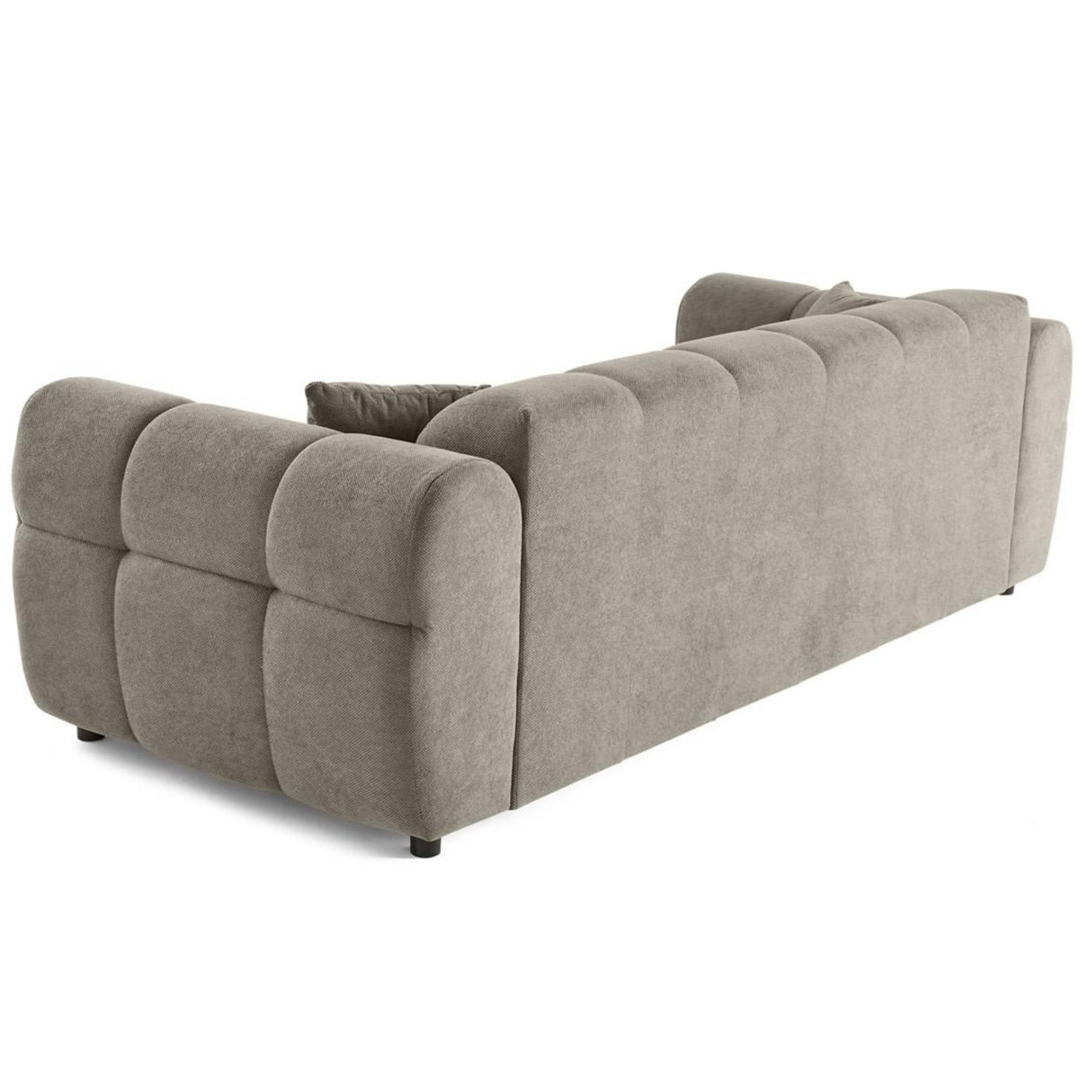 LISA DESIGN Ray - canapé droit 3 places en tissu texturé