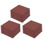 Voir la diapositive 2 : VIDAXL Carreaux de protection antichoc 18pc Caoutchouc 50x50x3cm Rouge