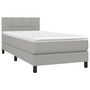 Voir la diapositive 3 : VIDAXL Sommier a lattes de lit avec matelas et LED Gris clair 80x200cm