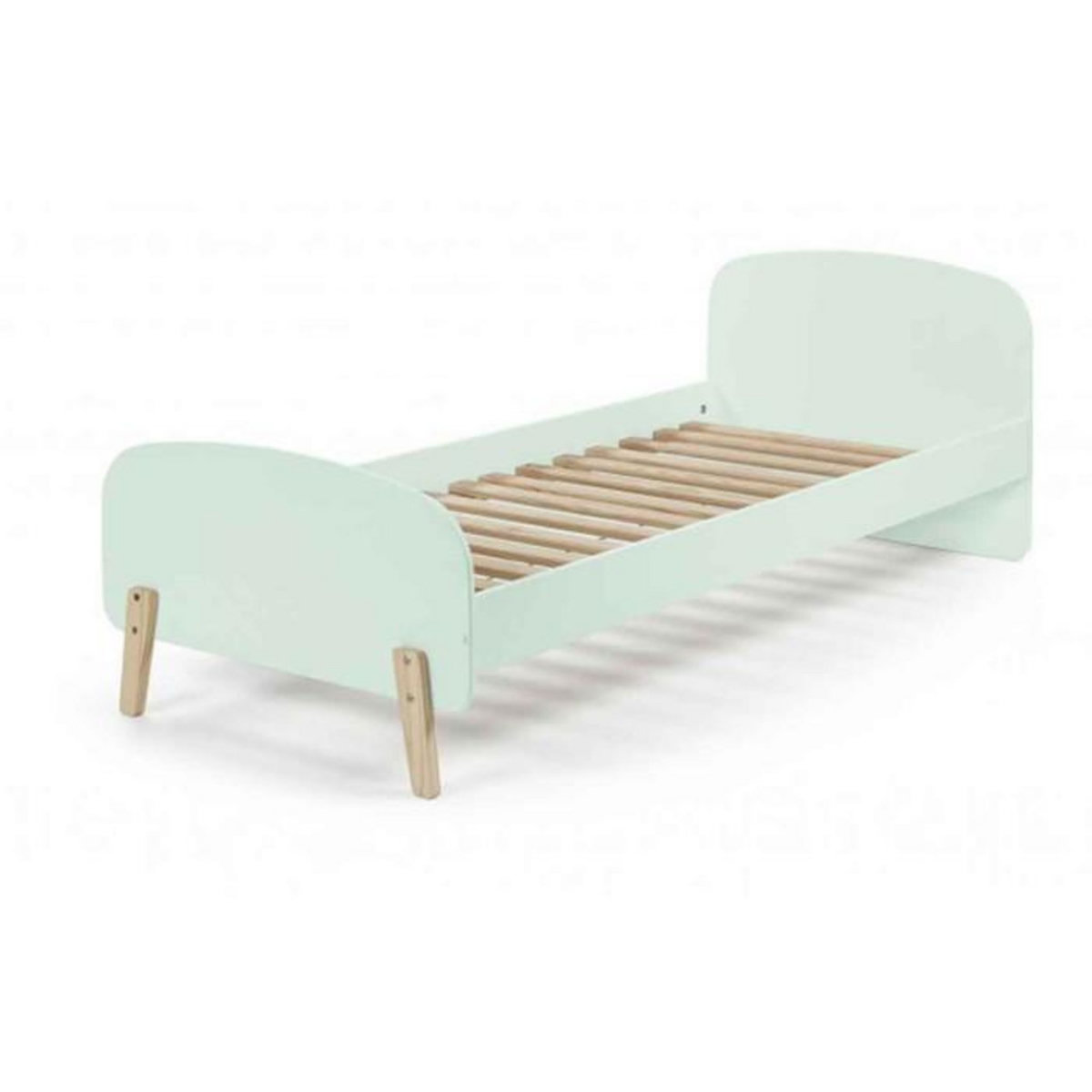 Paris Prix Pack - Lit Enfant, Chevet & 2 Étagères  Kiddy  90x200cm Vert Menthe