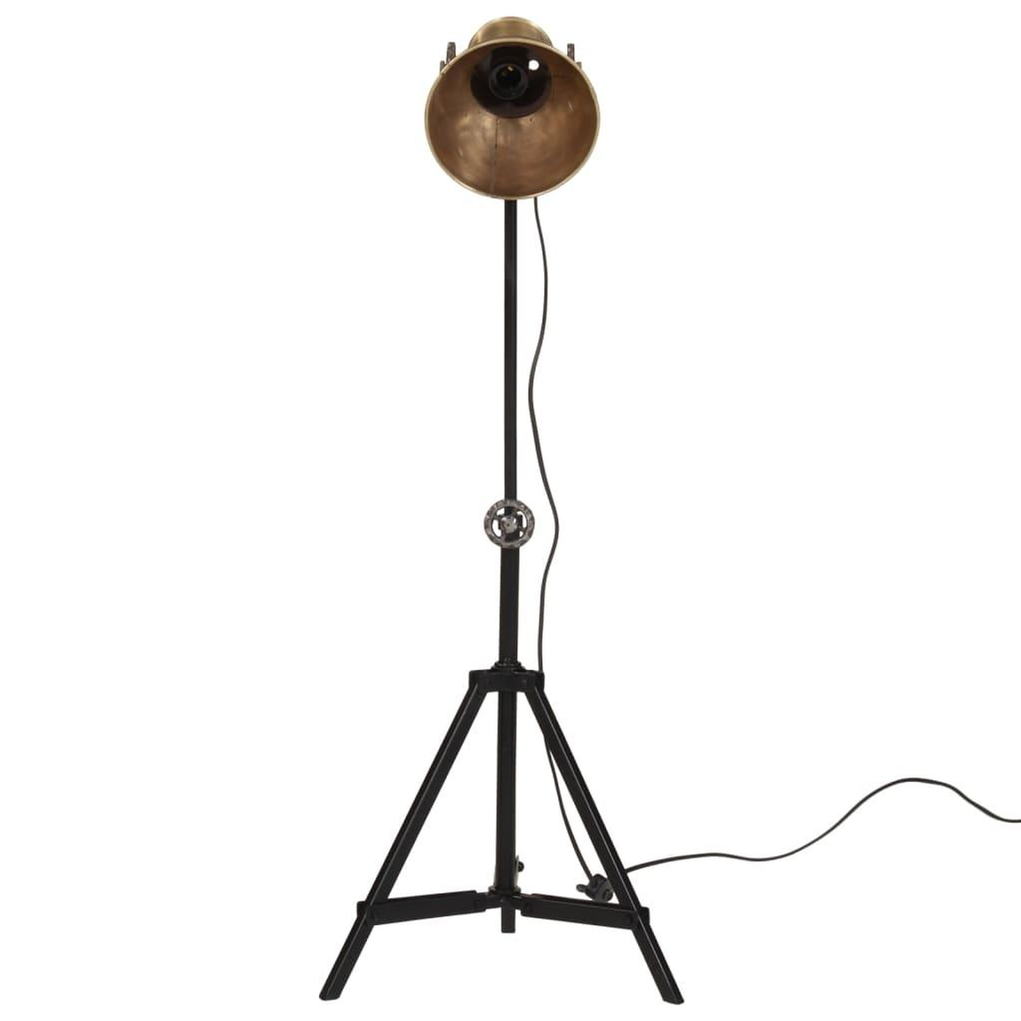 Voir la diapositive 3 : VIDAXL Lampadaire 25 W laiton antique 35x35x65/95 cm E27