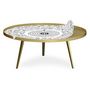 Voir la diapositive 3 : Paris Prix Table Basse à Rebord 2 Covers  Kid  90cm Or