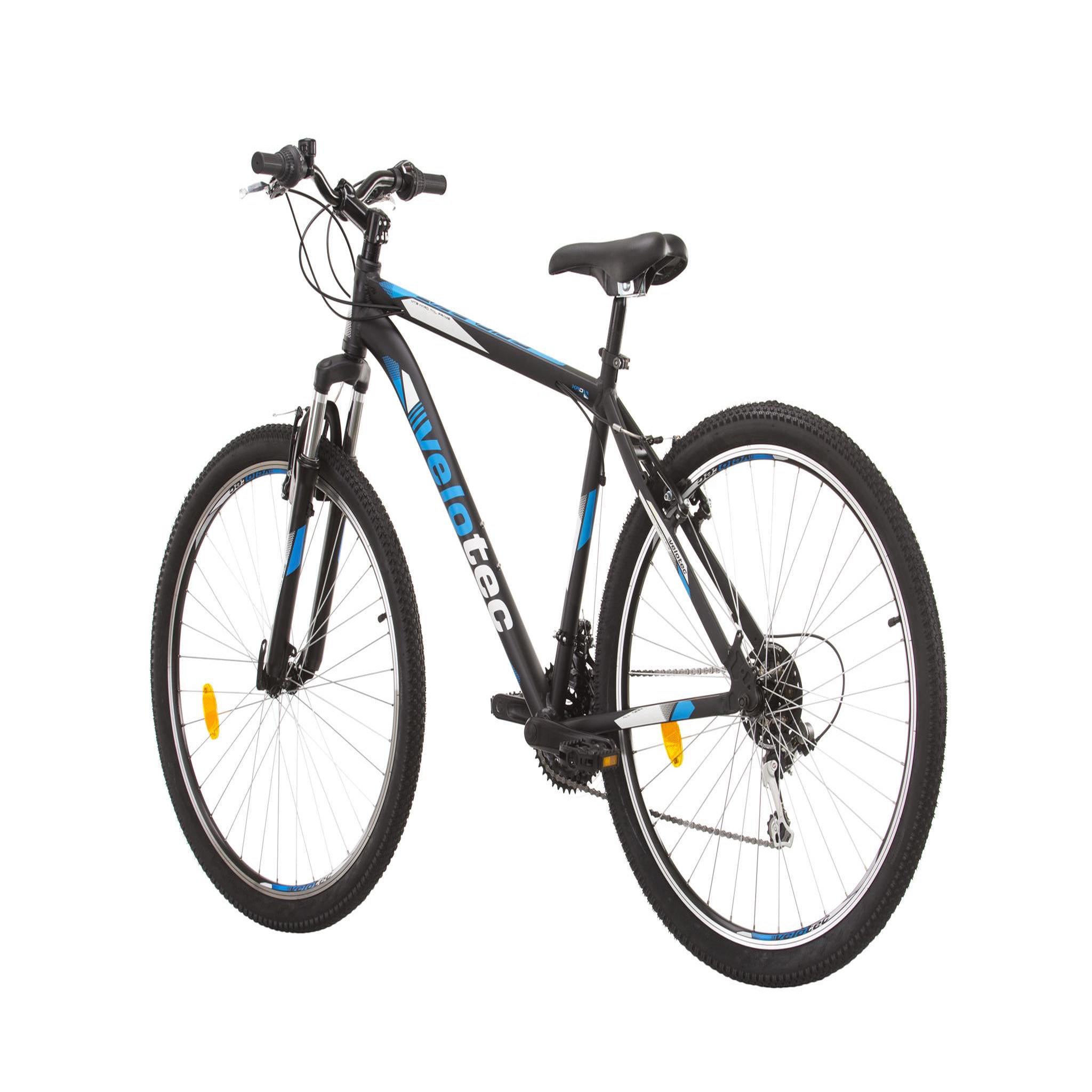 Voir la diapositive 6 : VTT 27.5'' Cadre Aluminium - Fourche Télescopique - 21 Vitesses avec équipement Shimano ( Dérailleurs, roue libre et poignées )