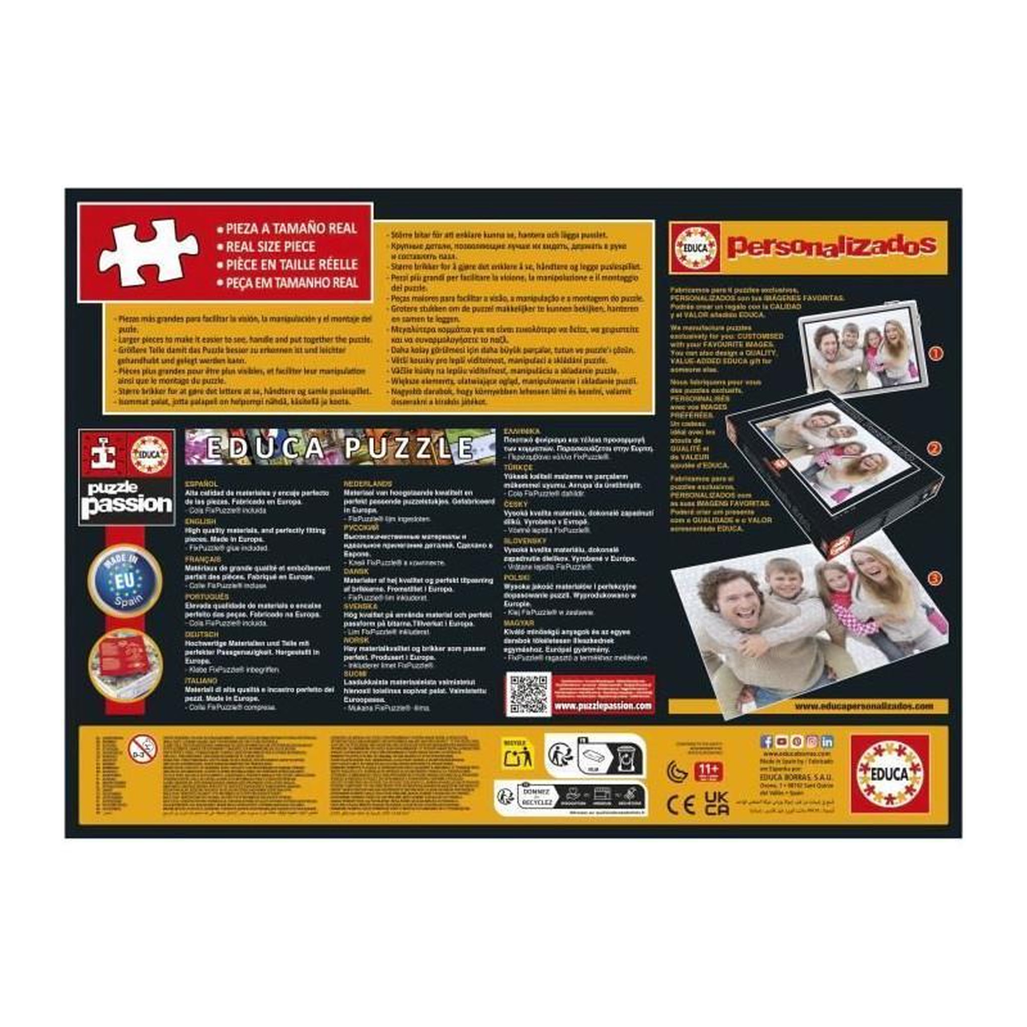 Voir la diapositive 4 : EDUCA Puzzle 500 pièces – Planète de Feu et de Glace – Univers fantastique – 68 x 48 cm – Dès 10 ans – Educa