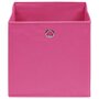 Voir la diapositive 3 : VIDAXL Boîtes de rangement 10 pcs Rose 32x32x32 cm Tissu