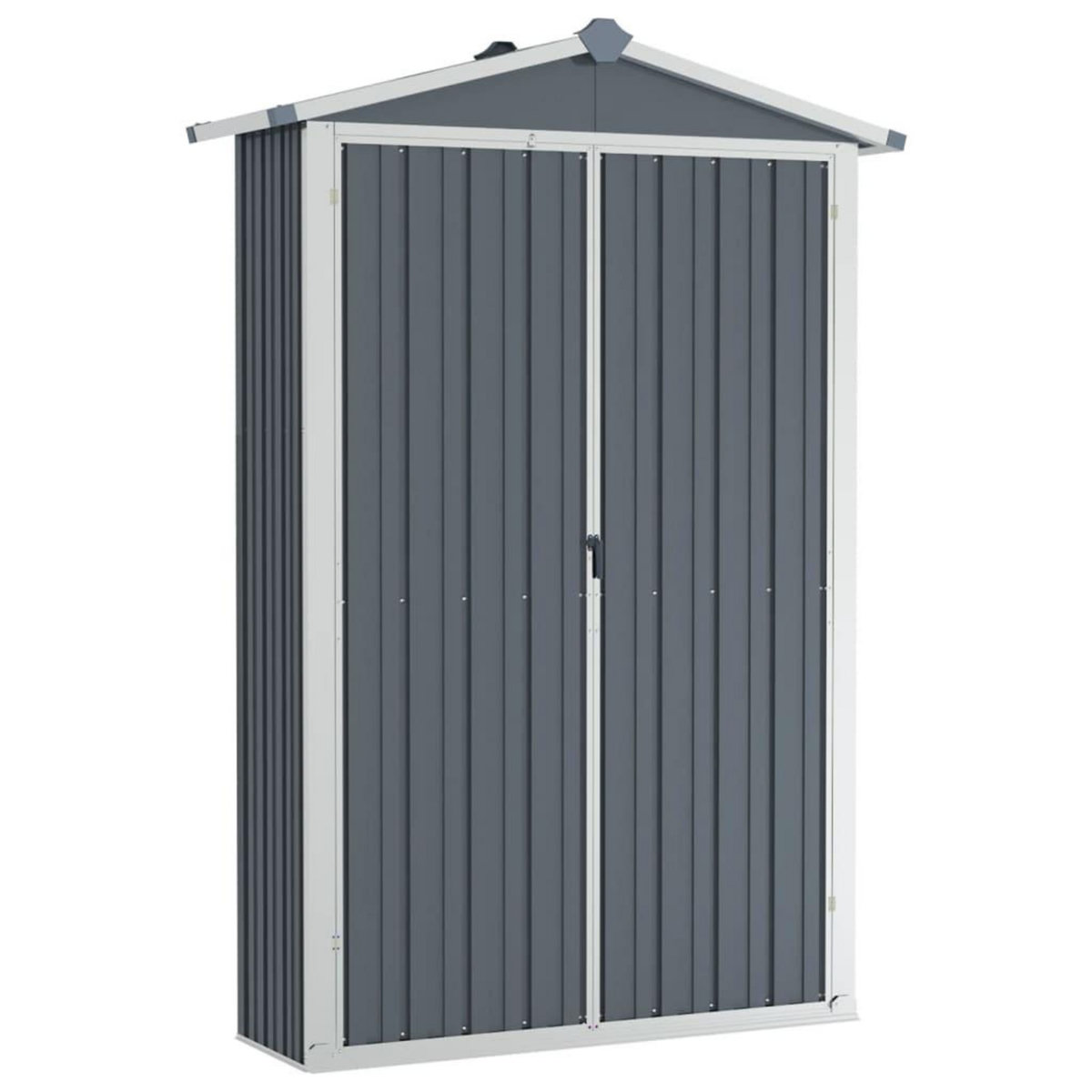 VIDAXL Abri de jardin Gris 116x45x175 cm Acier galvanise